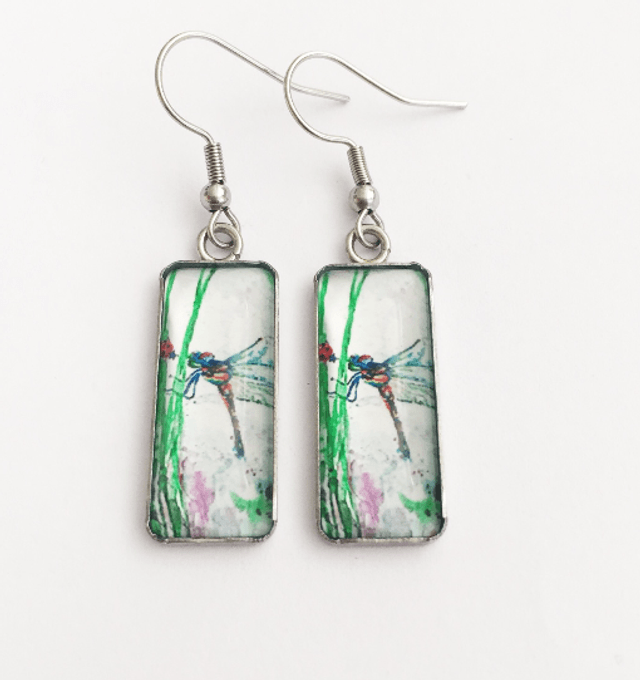 Dragonfly Drop Earrings