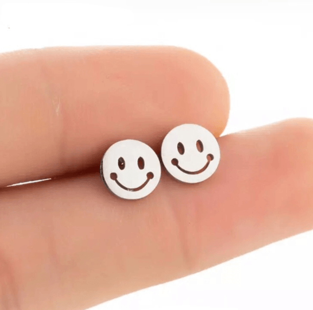 Smiley Face Stud Earrings