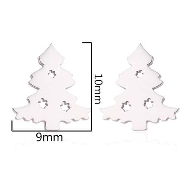 Christmas Tree Stud Earrings