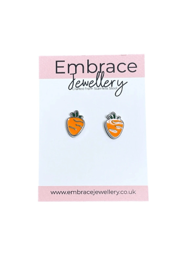 Colourful Carrot Stud Earrings