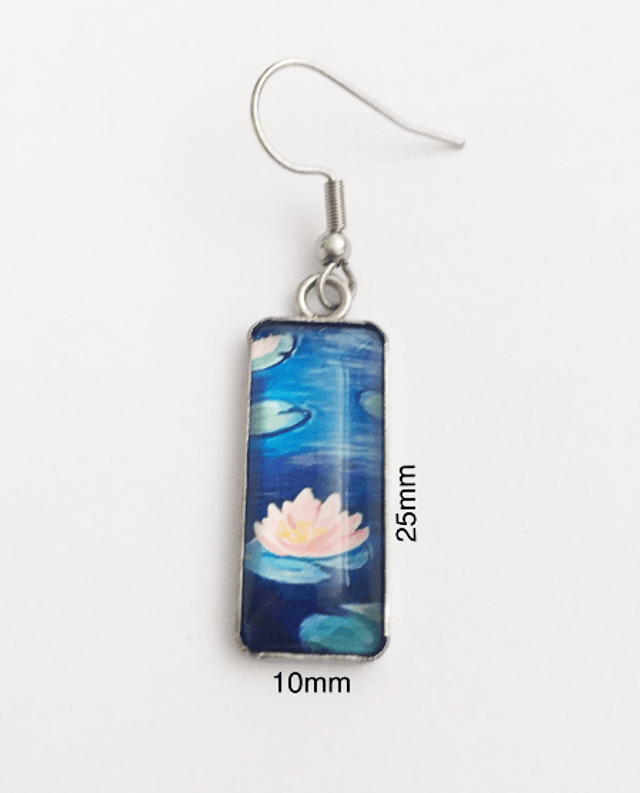 Floating Lilies Drop Earrings