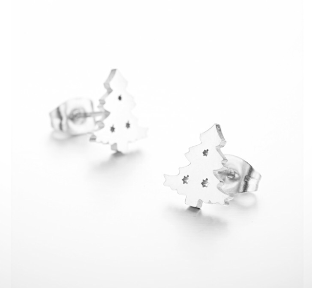 Christmas Tree Stud Earrings