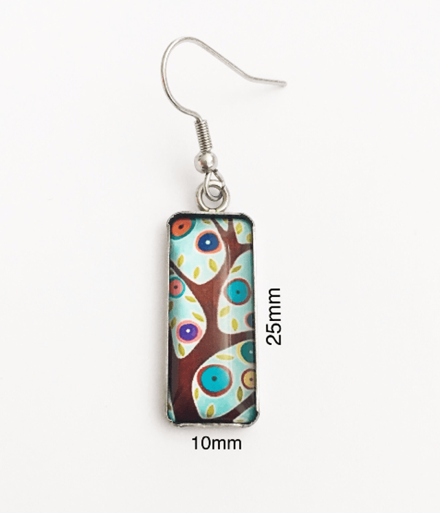 Whimsical Bird & Branch Drop Earrings