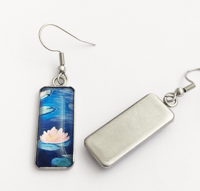 Floating Lilies Drop Earrings