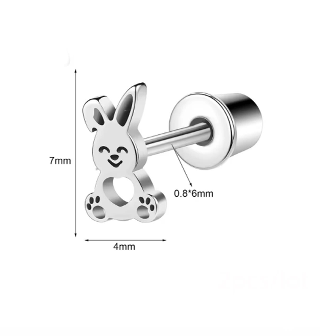 Cute Rabbit Mini Comfort Back Studs
