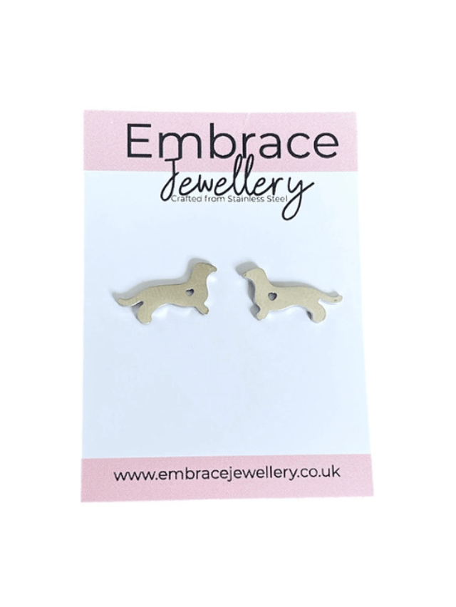 Sausage Dog Stud Earrings