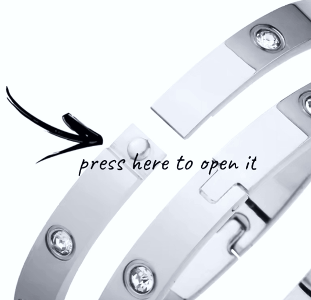 Crystal Bangle - Small Fit
