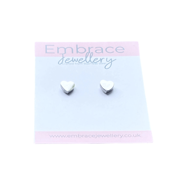 Heart Mini Comfort Back Studs