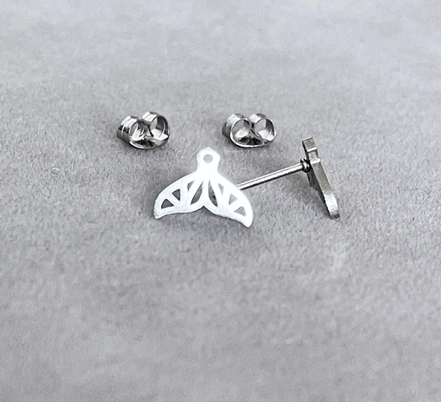 Mermaid Tail Stud Earrings