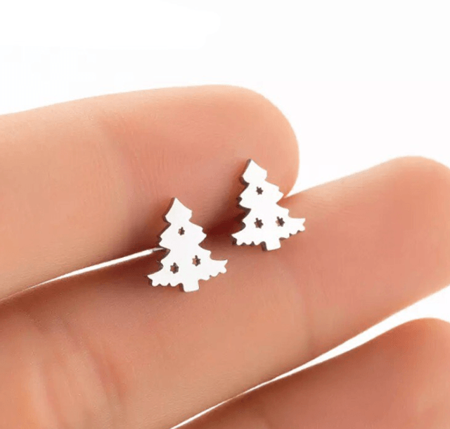 Christmas Tree Stud Earrings