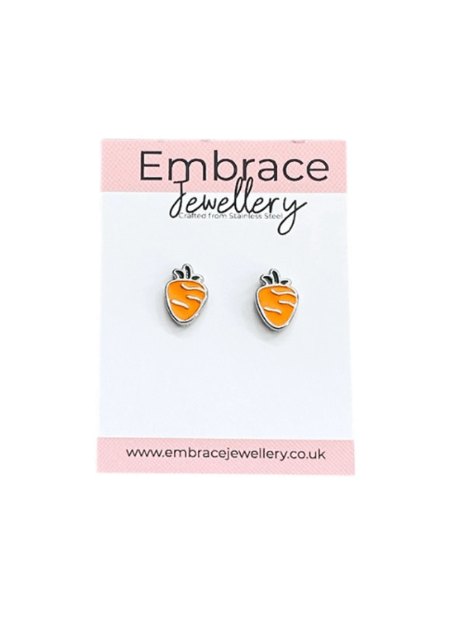 Colourful Carrot Stud Earrings