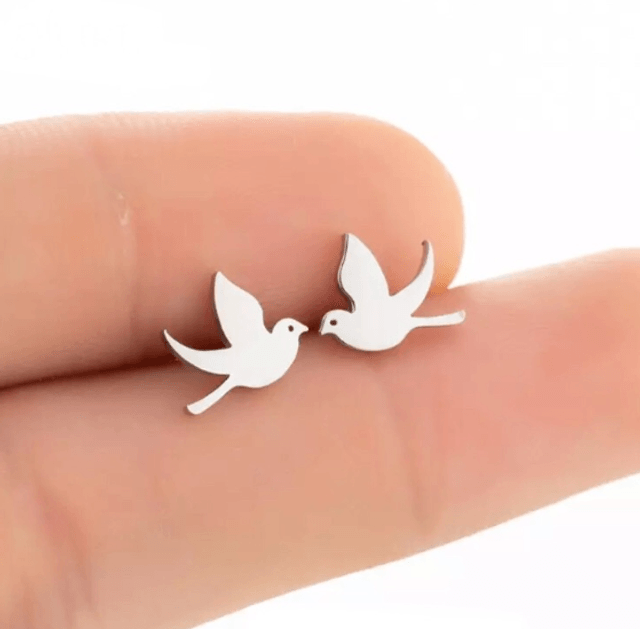 Flying Bird Stud Earrings