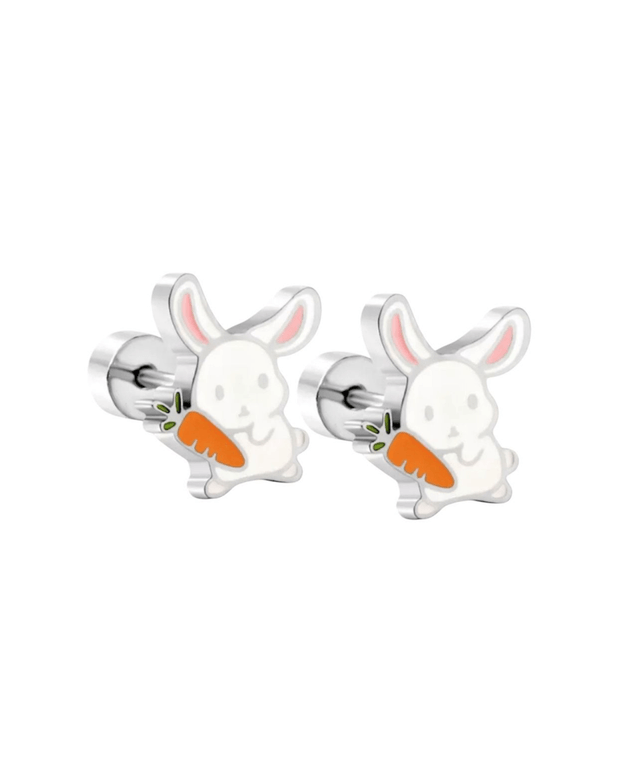 Cute Rabbit Comfort Back Stud Earrings