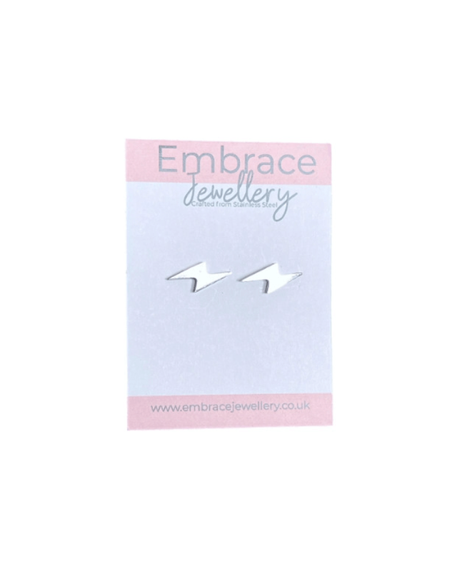 Lightening Bolt Stud Earrings