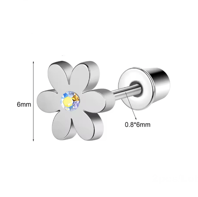 Daisy Mini Comfort Back Stud Earrings 