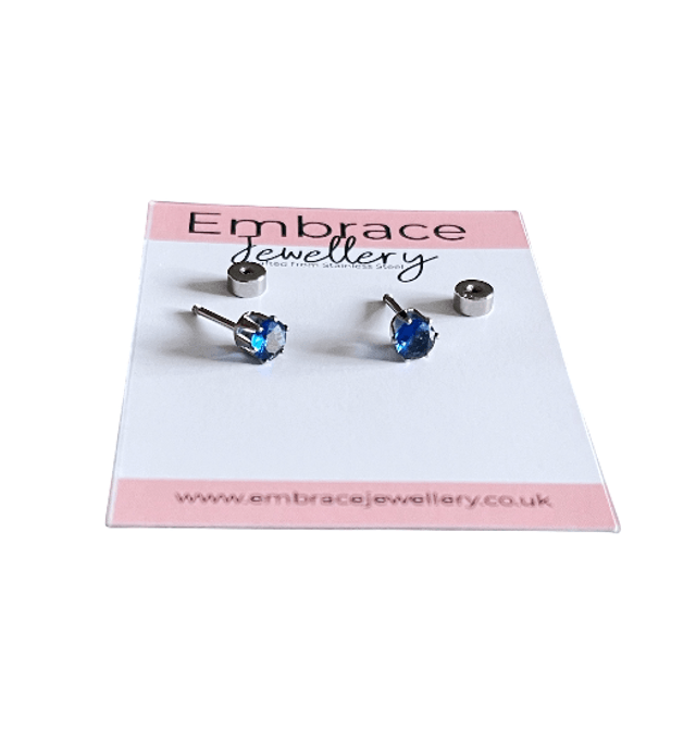 Dark Blue Mini Comfort Back Studs