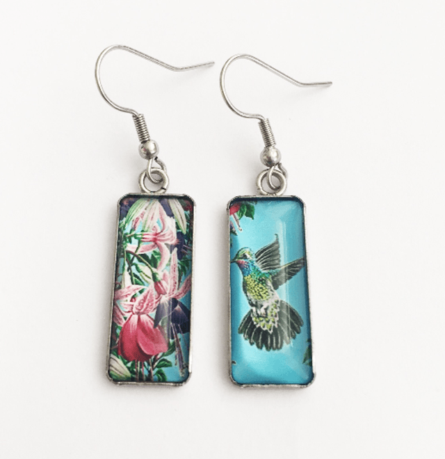 Hummingbird Drop Earrings