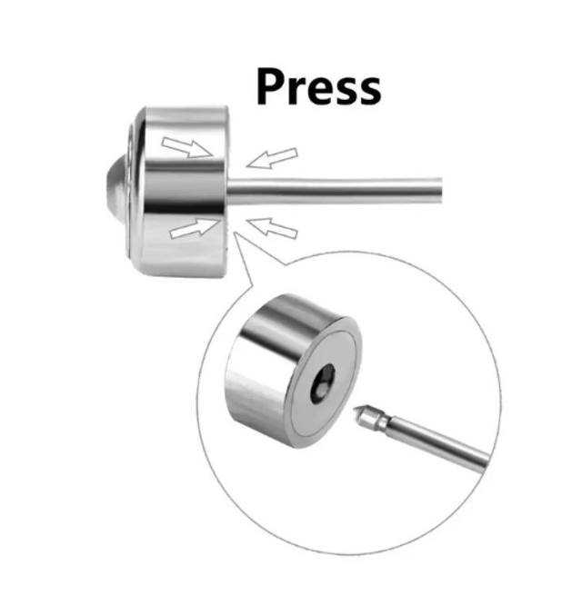 Tiny Square Cut Solitaire Mini Comfort Back Studs