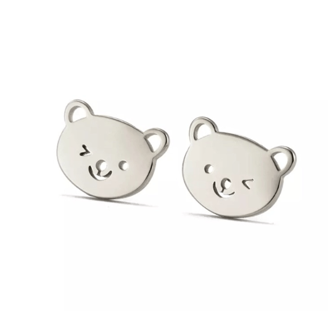 Bear Stud Earrings