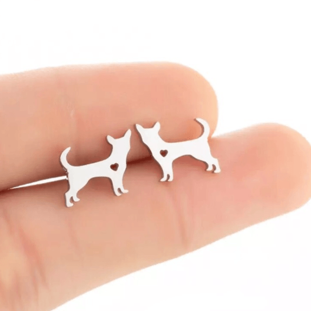 Standing Dog Stud Earrings