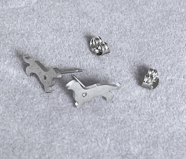 Sausage Dog Stud Earrings