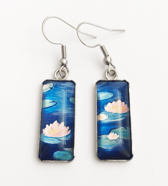 Floating Lilies Drop Earrings