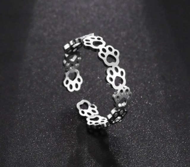 Paw Print Ring - Adjustable