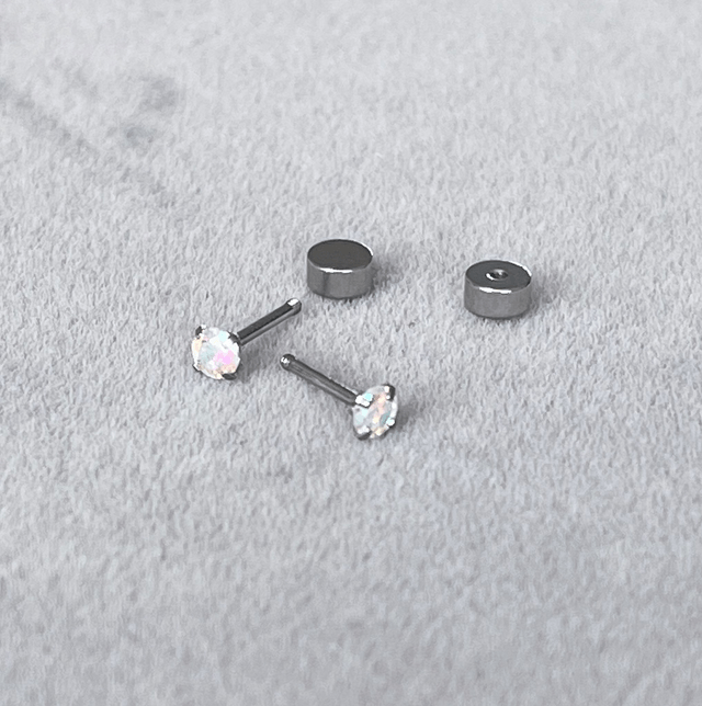 Iridescent Mini Comfort Back Studs