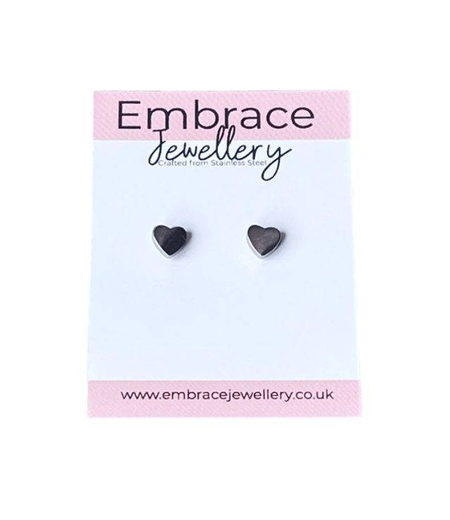 Heart Mini Comfort Back Studs