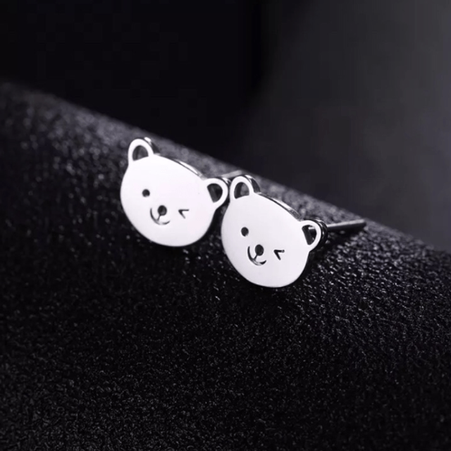 Bear Stud Earrings