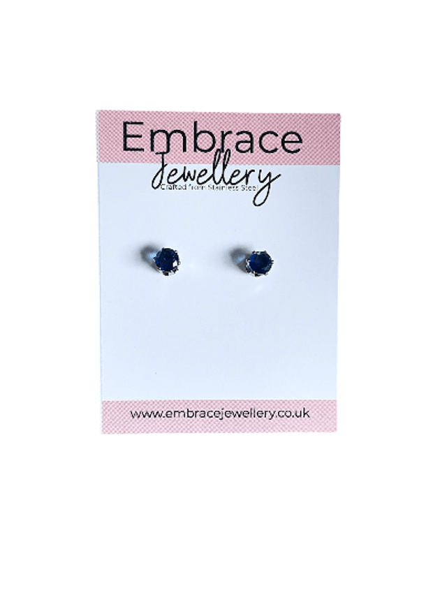 Dark Blue Mini Comfort Back Studs