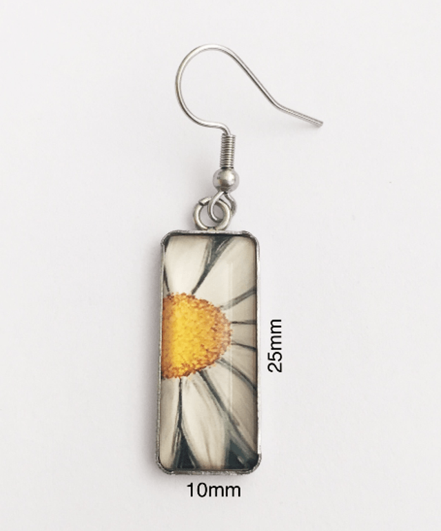 Daisy and Ladybird Drop Earrings