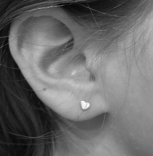 Mini Heart Stud Earrings