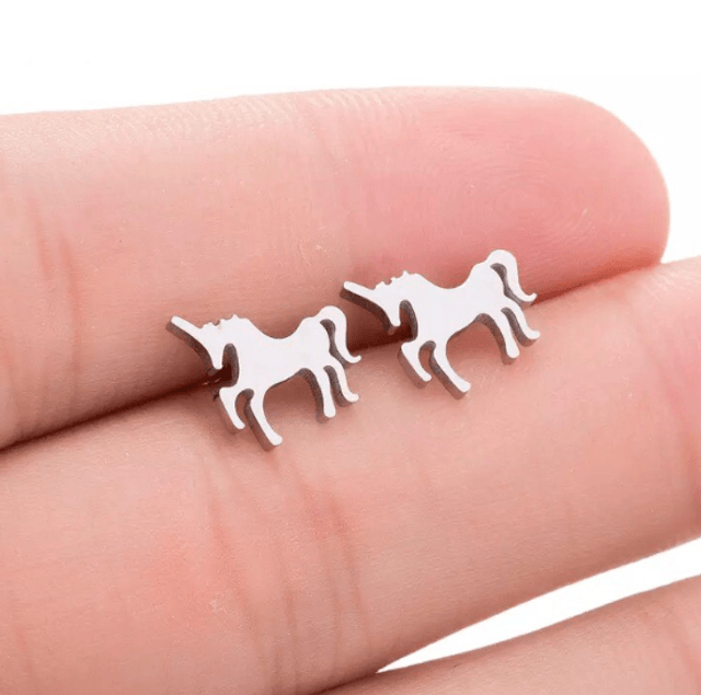 Prancing Unicorn Stud Earrings