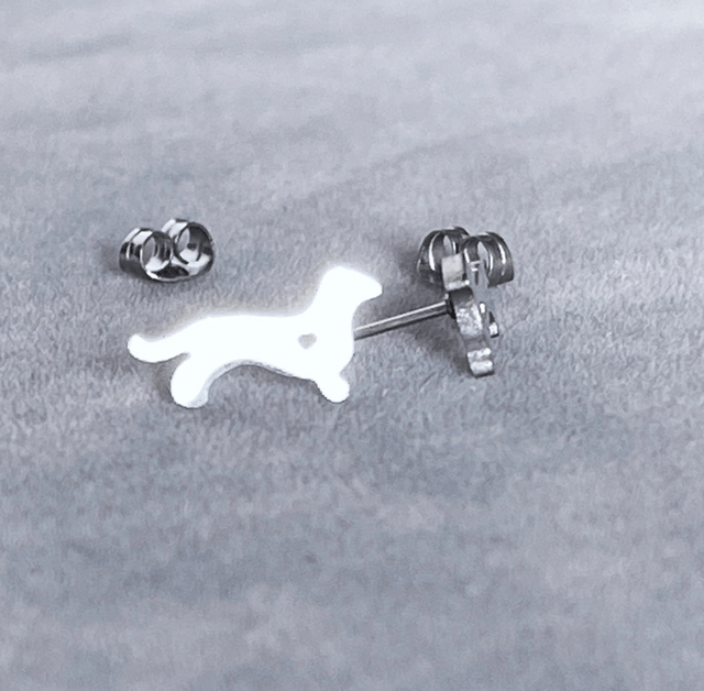 Sausage Dog Stud Earrings