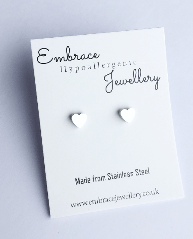 Mini Heart Stud Earrings