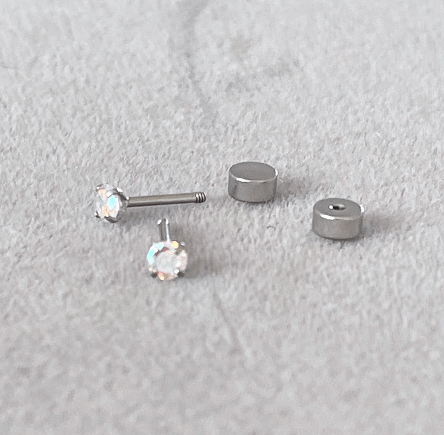 Iridescent Mini Comfort Back Studs