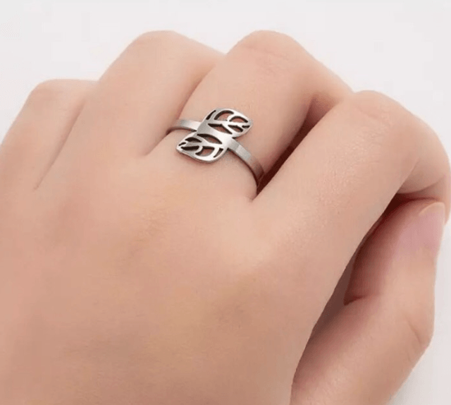 Double Leaf Ring - Adjustable