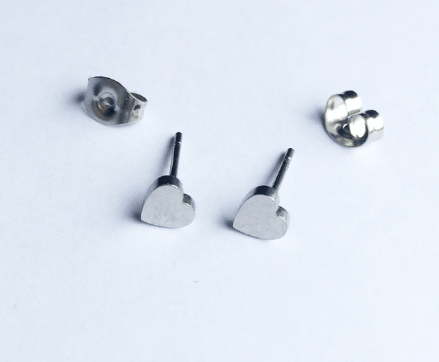Mini Heart Stud Earrings