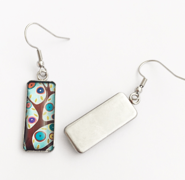 Whimsical Bird & Branch Drop Earrings