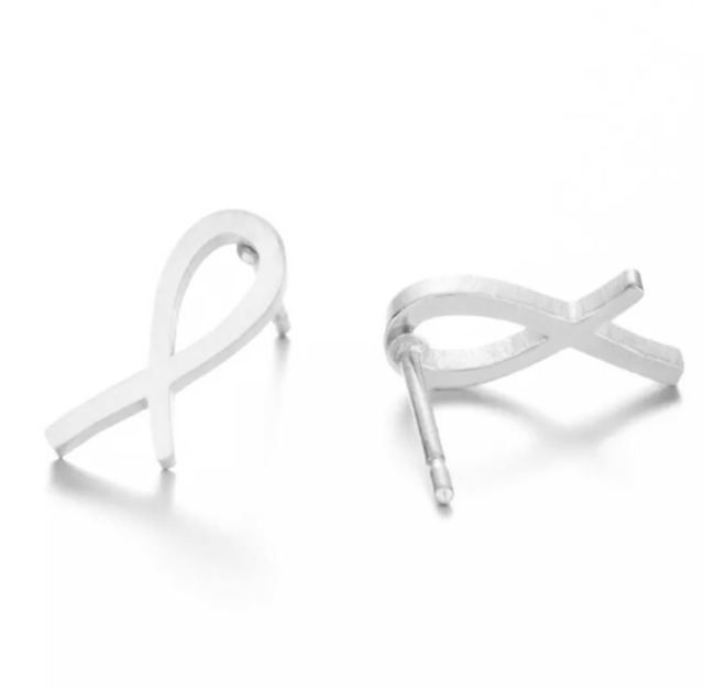 Ribbon Stud Earrings