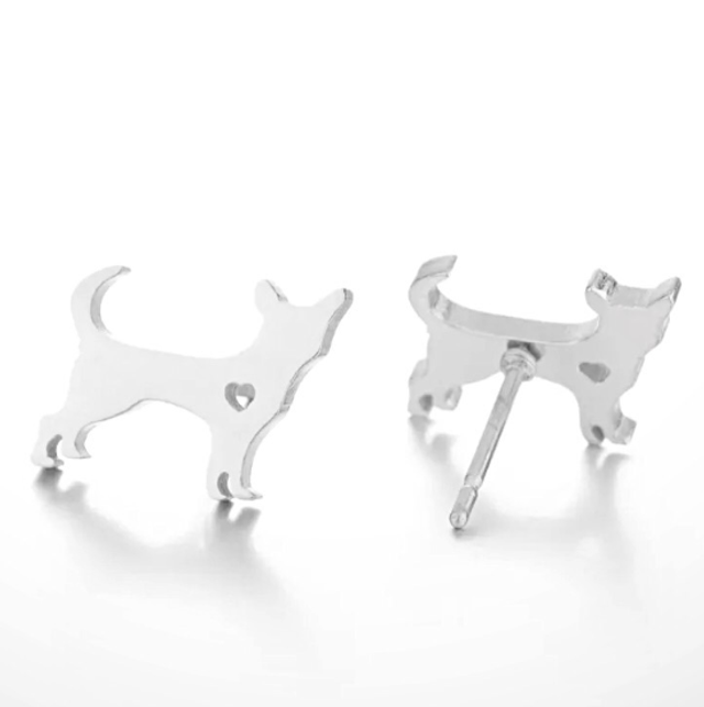Standing Dog Stud Earrings