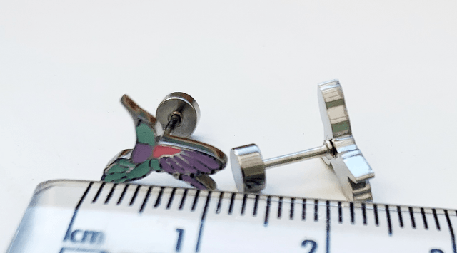 Hummingbird Comfort Back Stud Earrings