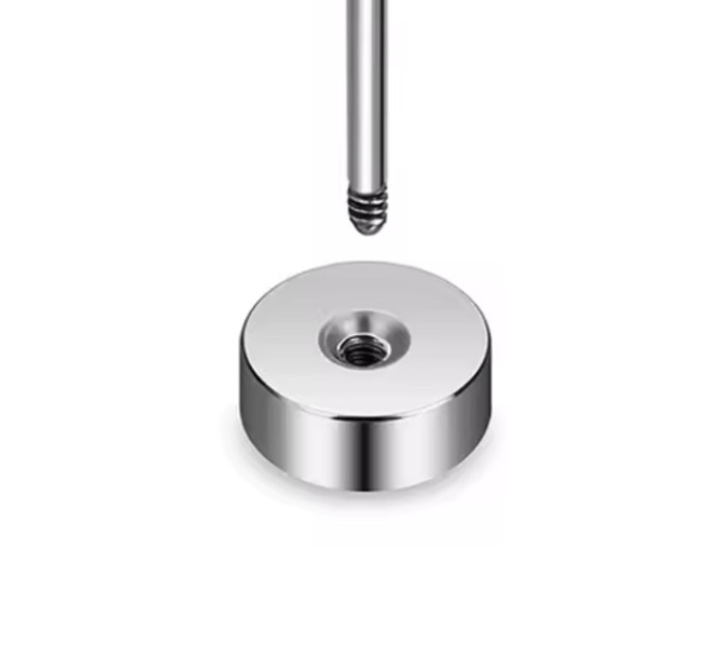 Tiny 2mm Soft Grey Mini Comfort Back Studs