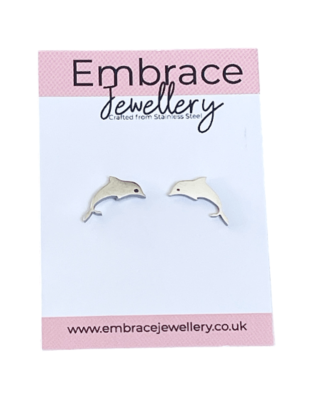 Dolphin Stud Earrings