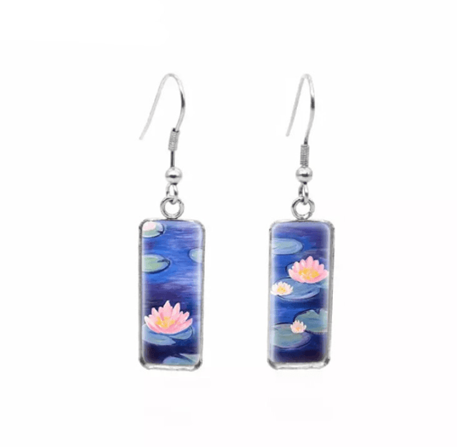 Floating Lilies Drop Earrings