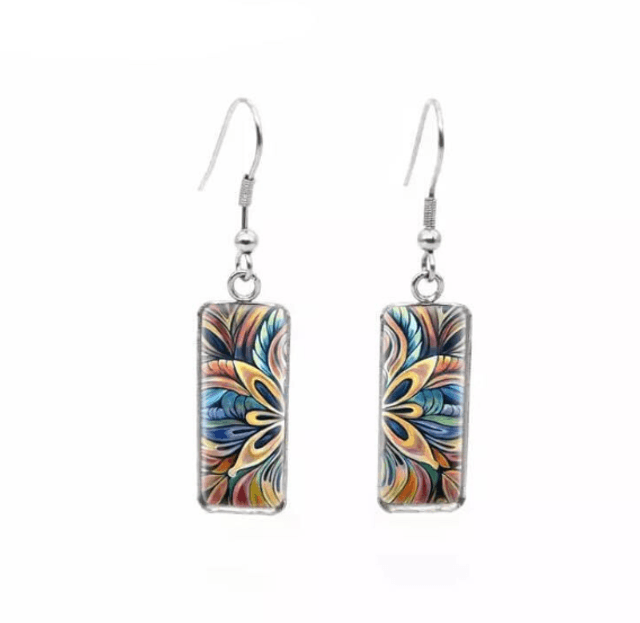 Mandala Drop Earrings