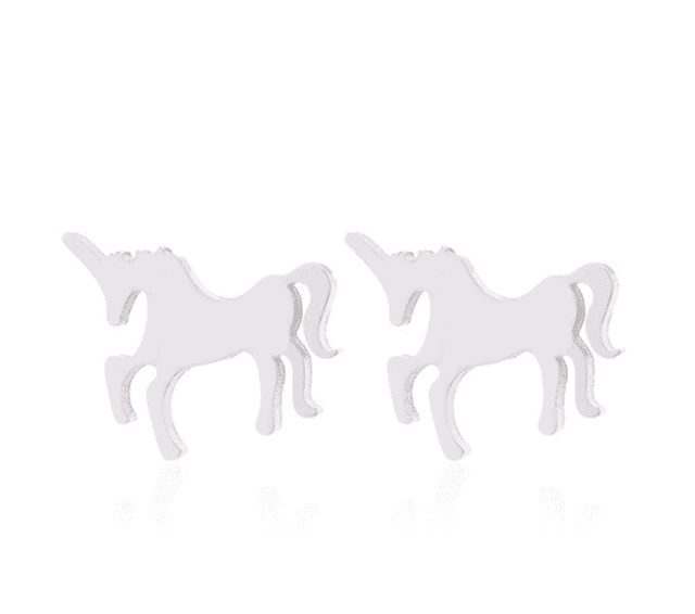 Prancing Unicorn Stud Earrings
