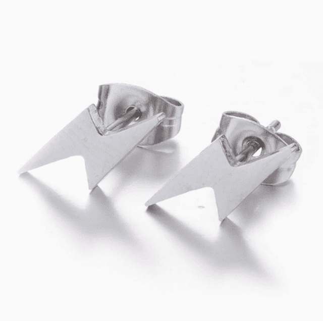 Lightening Bolt Stud Earrings