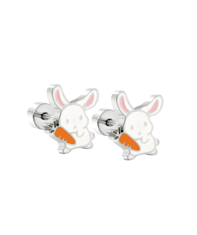 Cute Rabbit Comfort Back Stud Earrings